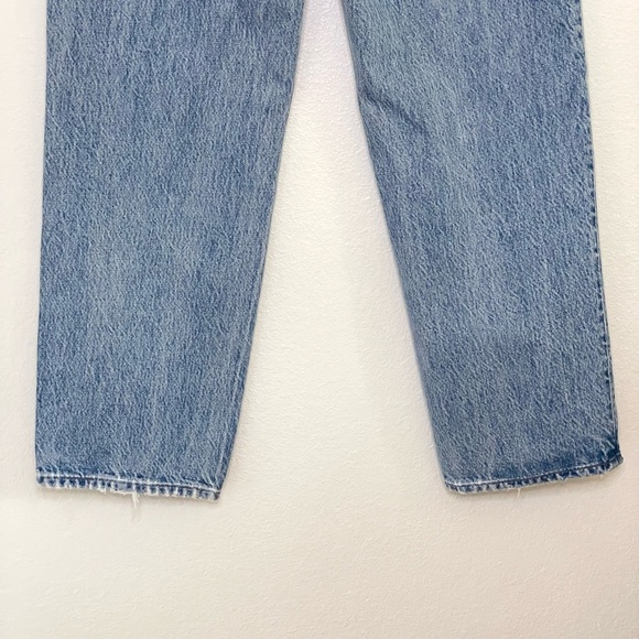 Madewell Petite Perfect Vintage Straight Jean High Waist Rigid Denim Seyland 25P - Picture 10 of 16